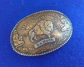 8.5cmx5.8cm vintage, Great Buffalo Trading Co, Dakota, cowboys, cowboy, metal buckle, Vintage buckle, cowboy belt buckle, cowboy buckle