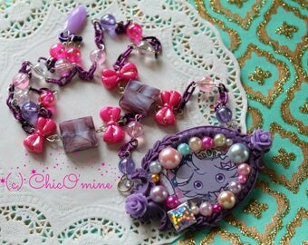 Pokemon Espurr Necklace: Kawaii, Sweet Lolita, Hime Gyaru, Gamer Gear, Harajuku