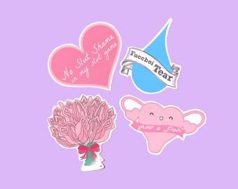Grow a Pair Feminist Stickers | Cute Stickers | Tumblr Stickers | Planner Stickers | Glossy Stickers