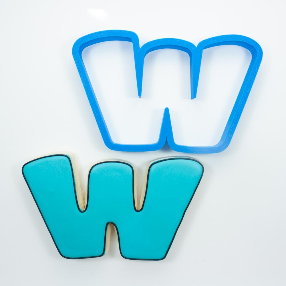 Letter W Cookie Cutter Alphabet Cookie Cutters Letter