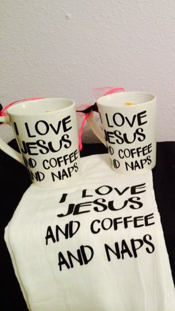 Download I Love Jesus and Coffee and Naps Mug