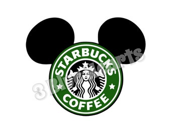 Starbucks Mickey Head SVG Studio dxf pdf jpg