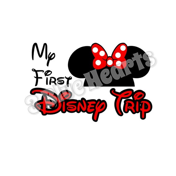 Download My First Disney Trip Minnie svg dxf studio My 1st Disney Trip