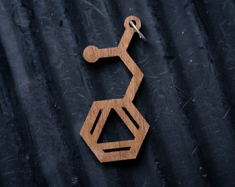 Amphetamine Molecule Necklace pendant