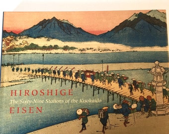 SALE HIROSHIGE, The Sixty-Nine Stations of the Kisokaido Japan Hardback Book