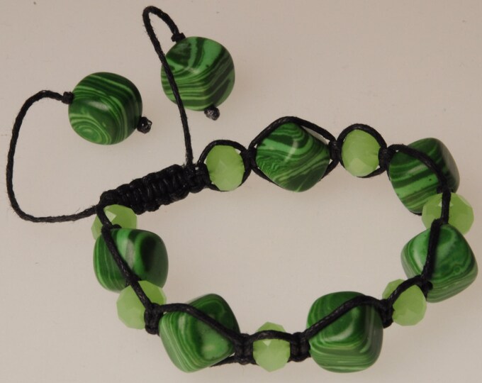 Malachite bracelet talisman amulet green bracelet female malachite gift Christmas New Year's Valentine's Day stylish malachite gift woman