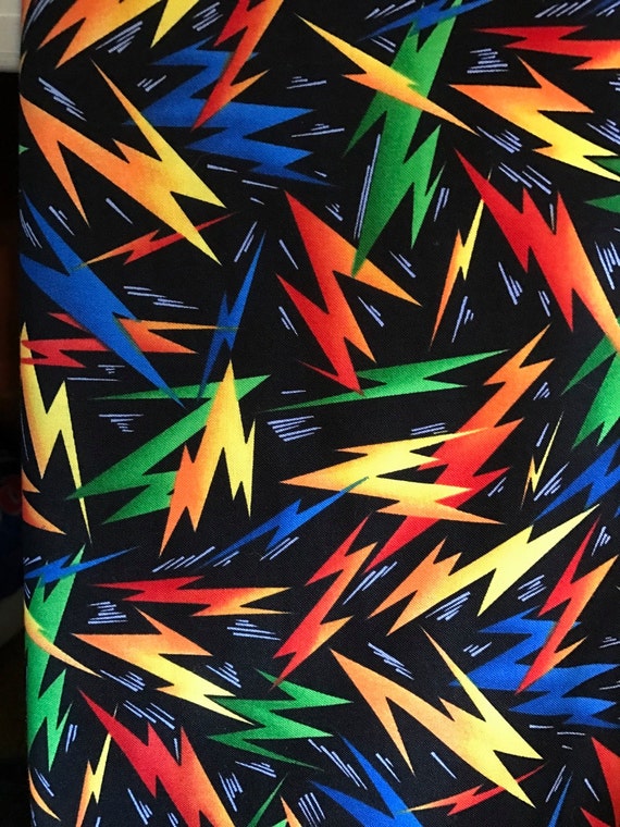 FabriQuilt, Lightning Bolts, bright colors from QTSewingSupplies on