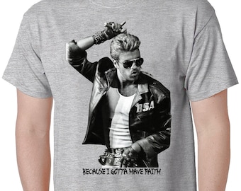 George Michael girl #1 blk 80s t shirt wham uk rip faith | eBay
