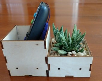 Small Modular Cube Organization Blocks Laser Cut 1.8x3x3