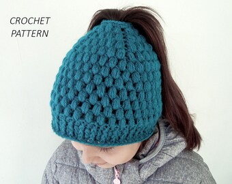 Ponytail hole beanie Etsy