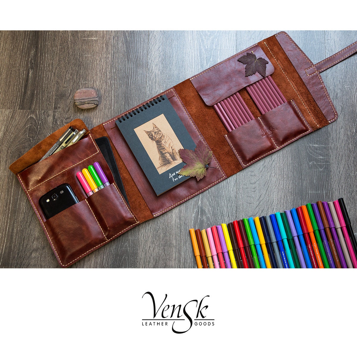 Handmade Leather Moleskine sketchbook Big Cover Leather