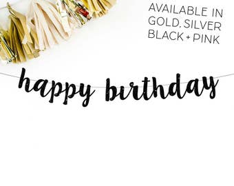 Trendy Birthday Cursive Font Happy Birthday WITH NAME