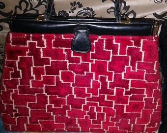 Retro 1950s handbag velvet so cool