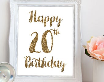 Happy 20th birthday | Etsy