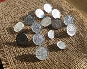 set of 16 vintage metal buttons Made in USSR