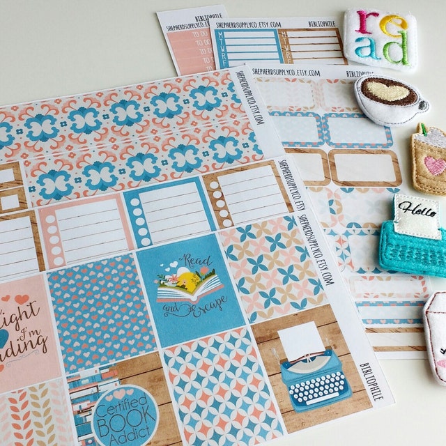 Planner Stickers Felties Badge Reels by ShepherdSupplyCo on Etsy