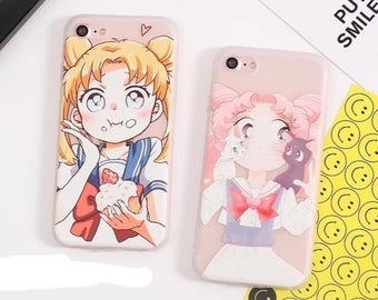 Sailor Moon or Sailor Chibi Moon Luna iPhone 6 6s 7 Plus Phone Case