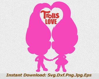 Download Trolls birthday svg | Etsy
