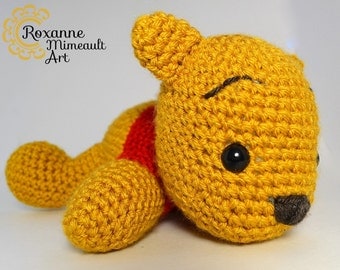 Winnie the pooh amigurumi crochet toy