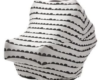 Nursing Cover 3-in-1 Mama Poncho™ Baby Car Seat Cover Infant Canopy Multi-Use Shopping Cart Protector Stretchy Breastfeeding Cover Bumps