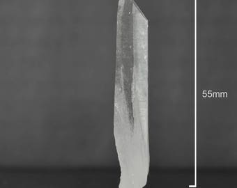 Quartz Crystal Point, Healing Crystal, 55 x 10 mm for DIY Jewelry Making & Wire Wrapping, Energy Stone, Metaphysical Stone - SS0111