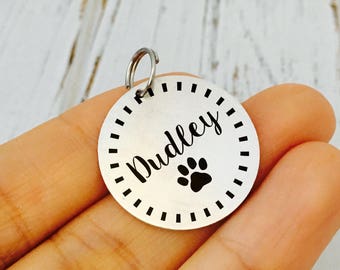 Puppy ID Tag/ Dog ID Tag / Cat Tag / New Puppy Gift / New Dog Gift/Personalized Pet Tag / Custom Dog Tag / Name Number