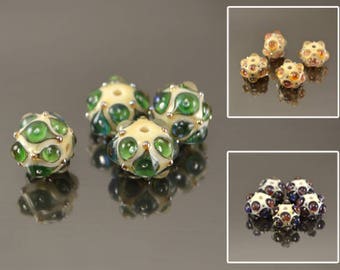 Lampwork beads, handmade glass lampwork beads, earrings ideas, Lampwork beads, glass beads, rondelle lampwork beads, artisan lampwork