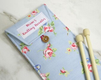 Personalised Knitting Needle Case - case for knitting needles - mother's day gift - grandmother's gift - personalized knitting needle case