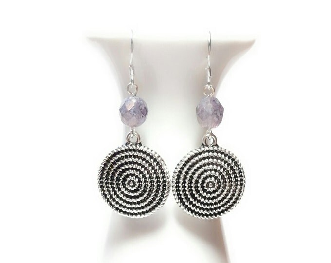 Silver Earrings, Handmade earrings,Drop Earrings,Beaded Earrings,boho earrings,dangle earrings