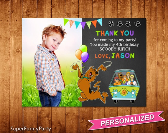 Scooby Doo Thank You Card Scooby Doo Thanks Cards Scooby Doo