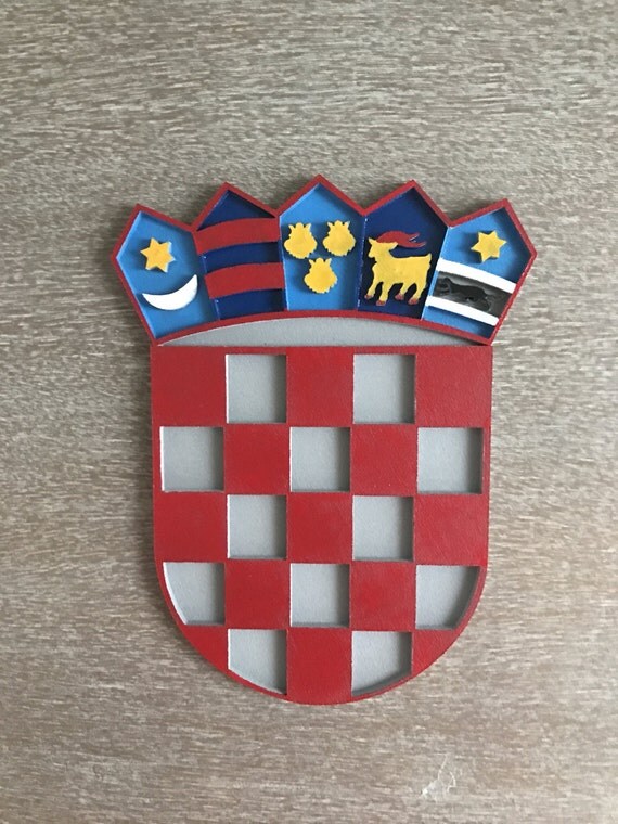 Items similar to Hrvatski Grb - Croatian Coat of Arms - Wall Plaque ...