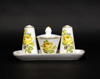Royal Porcelain-Gouda salt & pepper set with floral decor