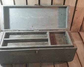 Vintage Tool Box, Wooden Tool Box, Wood Tool Box, Vintage Toolbox, Old Wooden Tool Box, Vintage Box, Wood ToolBox, Wooden Toolbox, Wood Box