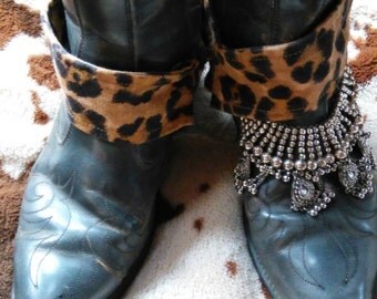 Fun and funky upcycled vintage booties. Size 9 1/2