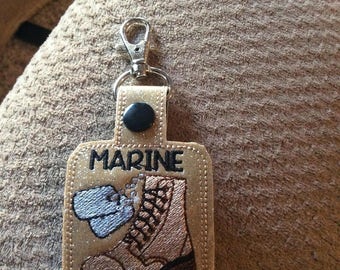 Marine Girlfriend key chain