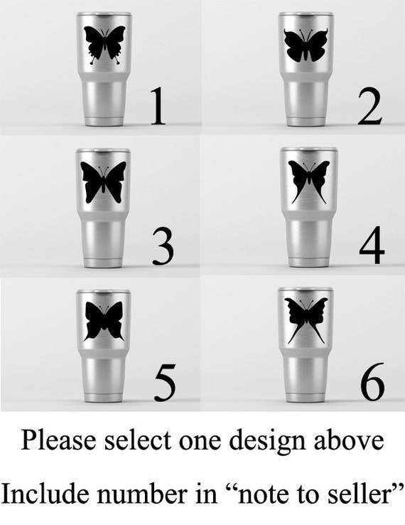 Butterflies 6 Options Available / Yeti Decal / Vinyl Decal