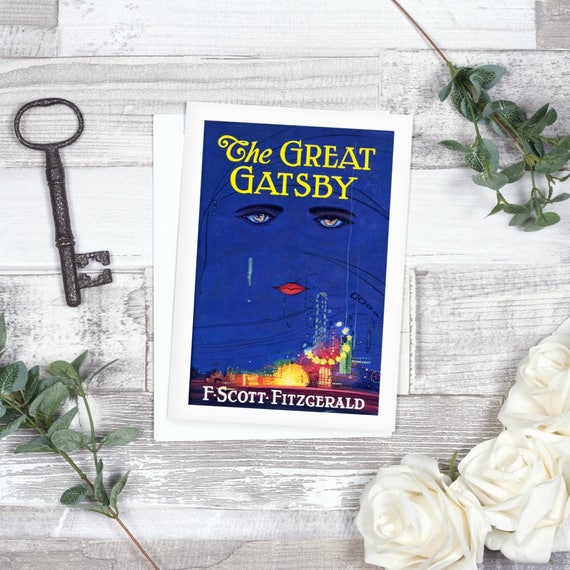 The Great Gatsby Card Original Book Cover Literary Gift