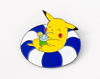Pool Party Pikachu pin - Pokemon pin soft enamel