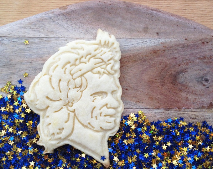 Keith Richards face cookie cutter. Rolling Stones cookie cutter. Keith Richards cookies