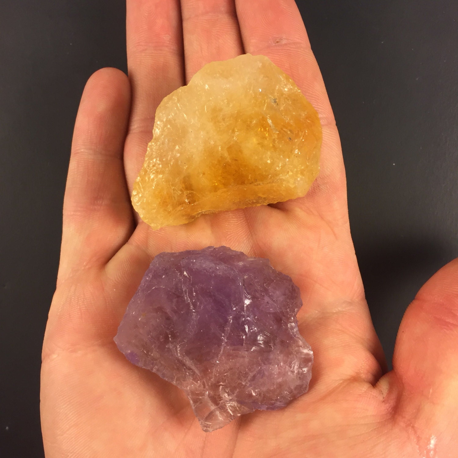 Raw Citrine and Amethyst Crystal Natural Citrine Citrine