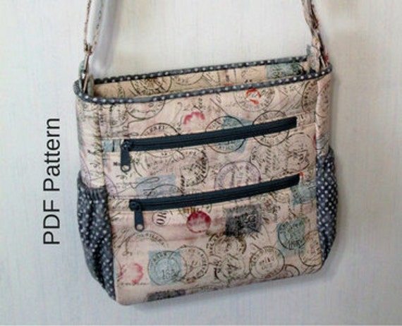 Johanna Crossbody Bag. PDF Sewing Pattern. Crossbody Bag. Zipper Bag. PDF Bag Pattern. Handbag ...