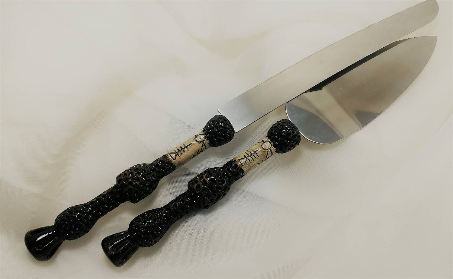 Wizard Wand Cake  Serving Set  Elder Wand Handles Wedding 