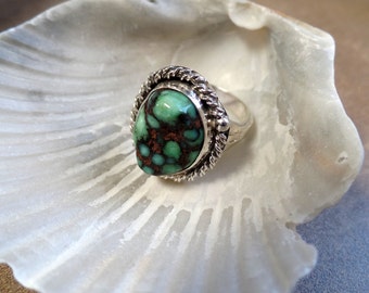 Beautiful Sterling Silver Variscite Ring 1134