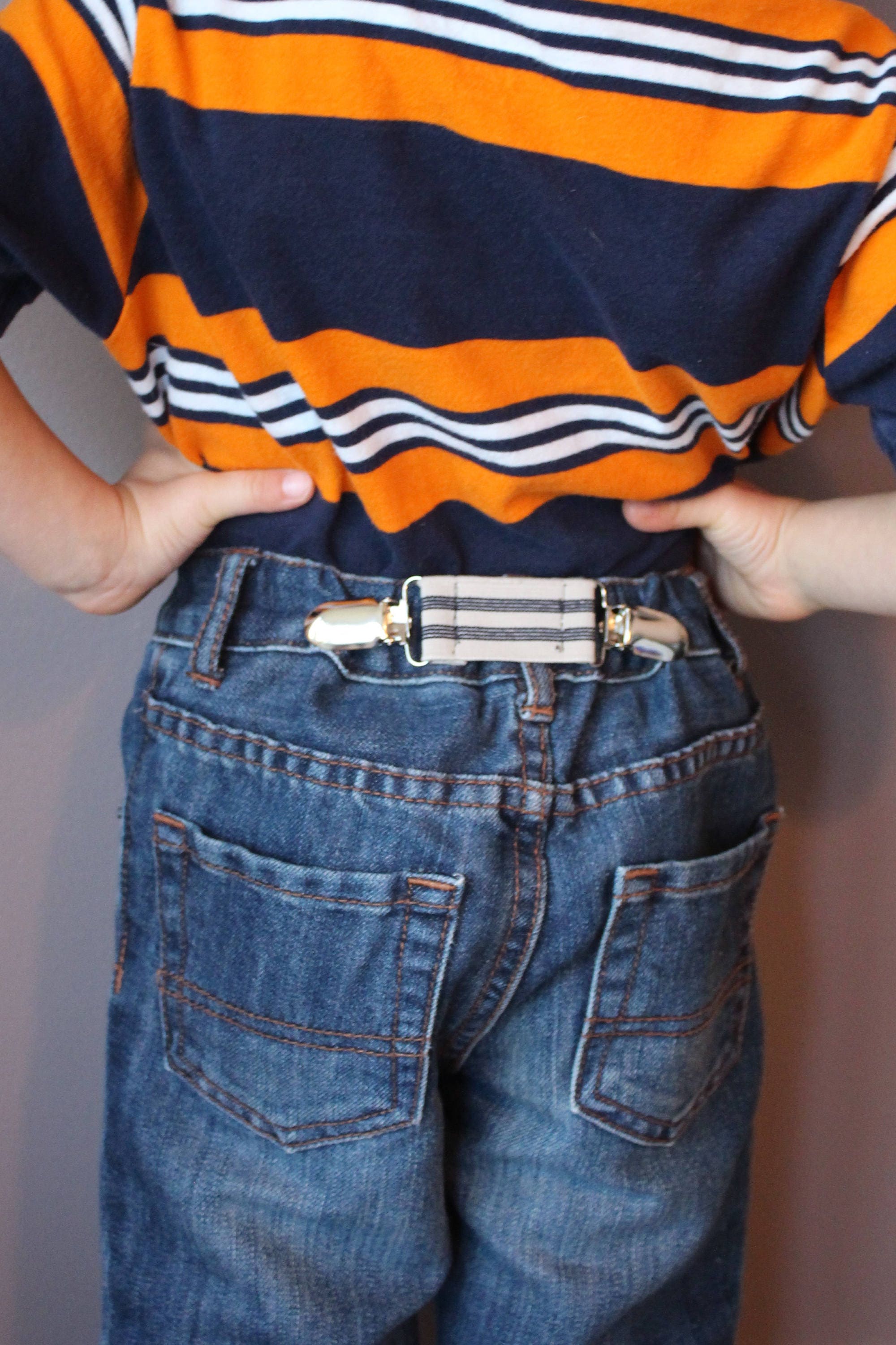 Kids' Elastic Clip Cinch Belt Waistband Tightener