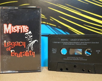Legacy Of Brutality by Misfits Vintage Cassette Tape