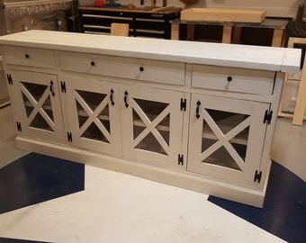 Rustic Farmhouse Buffet Cabinet