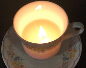 Tea Cup Candle