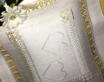 Rings cushion Pillow-Rings Hearts Hearts