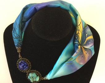 Neckerchief Gavroche with natural stones