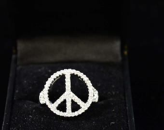 Sterling Silver Peace Ring